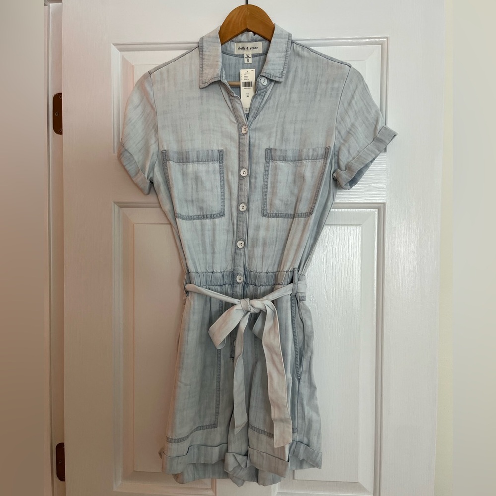 Cloth & Stone Denim Button-Up Shirt